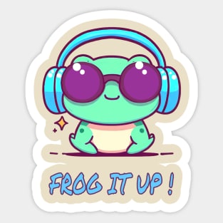 Frog it up ! Sticker